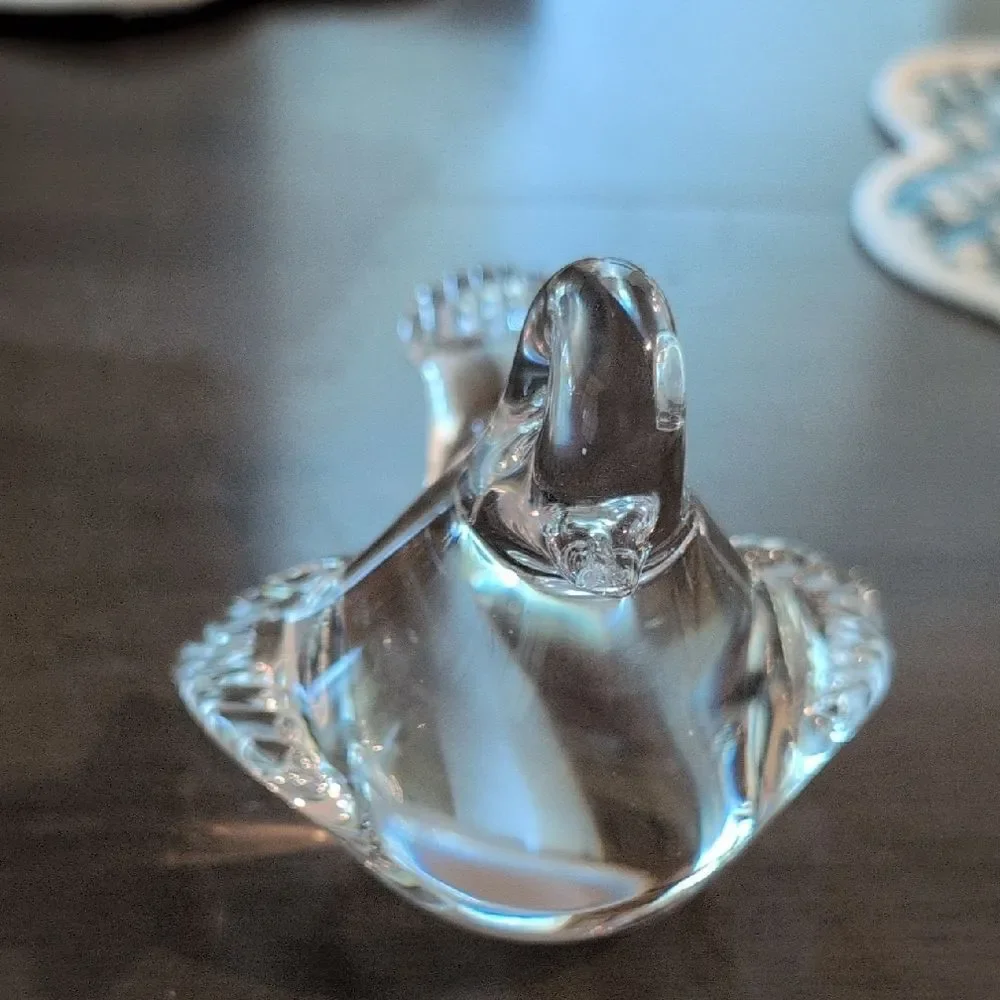 Elegant Vintage Art Glass Bird Figurine Paperweight